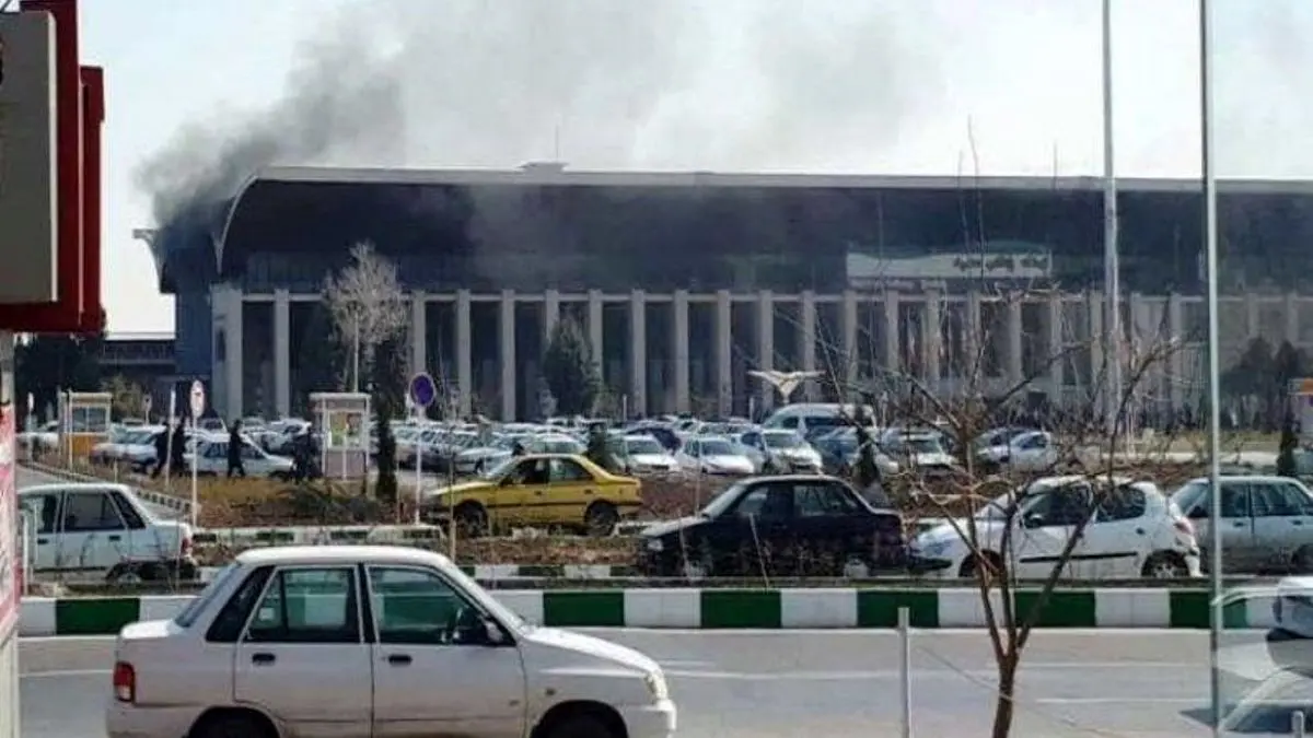 آتش‌سوزی در ایستگاه راه آهن مشهد
