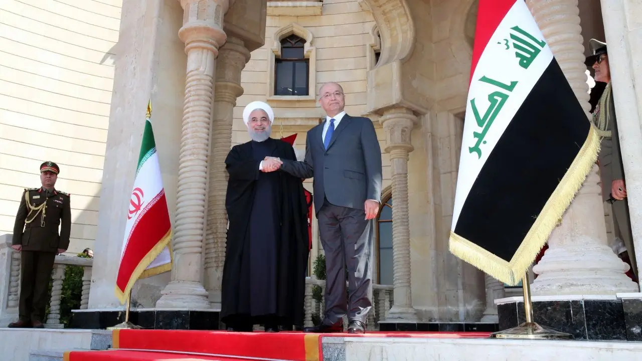 استقبال رسمی رئیس‌جمهور عراق از دکتر روحانی