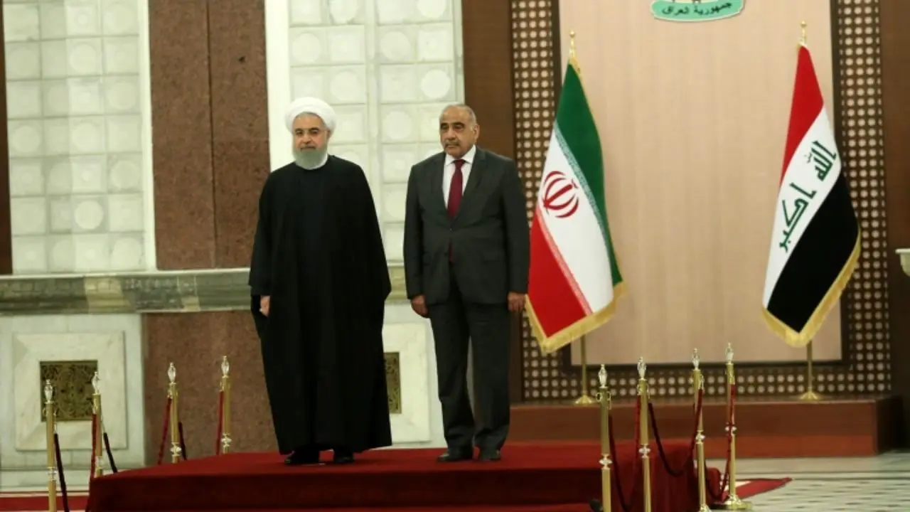 استقبال رسمی نخست‌وزیر عراق از رئیس‌جمهوری اسلامی ایران