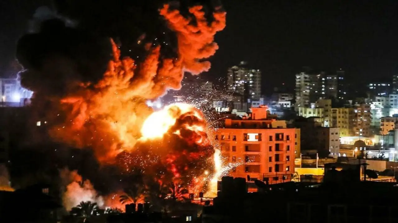 بمباران غزه توسط جنگنده‌های صهیونیستی + عکس