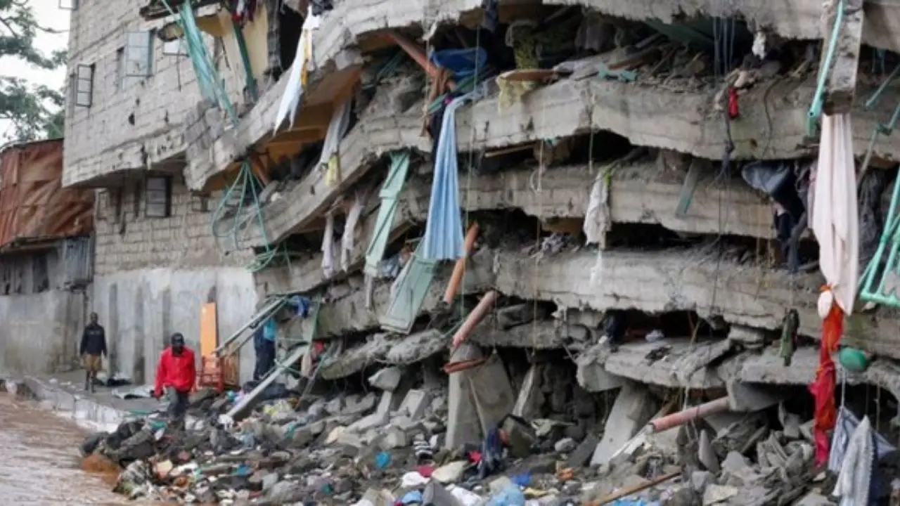 فرو ریختن ساختمان یک مدرسه در نیجریه