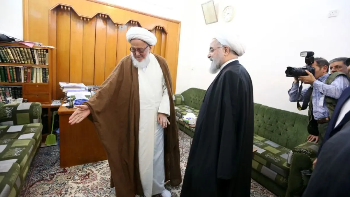 روحانی با علمای نجف دیدار کرد