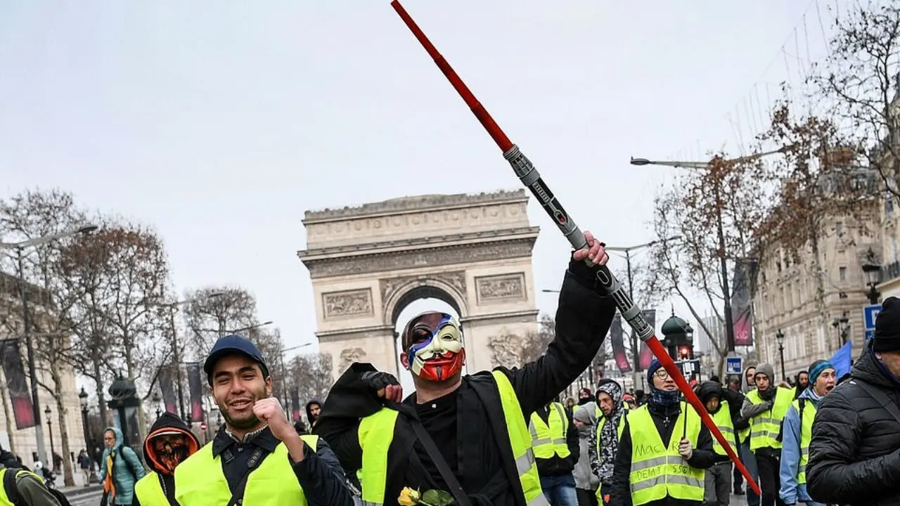 هجدهمین شنبه اعتراضات جلیقه‌زردها در فرانسه