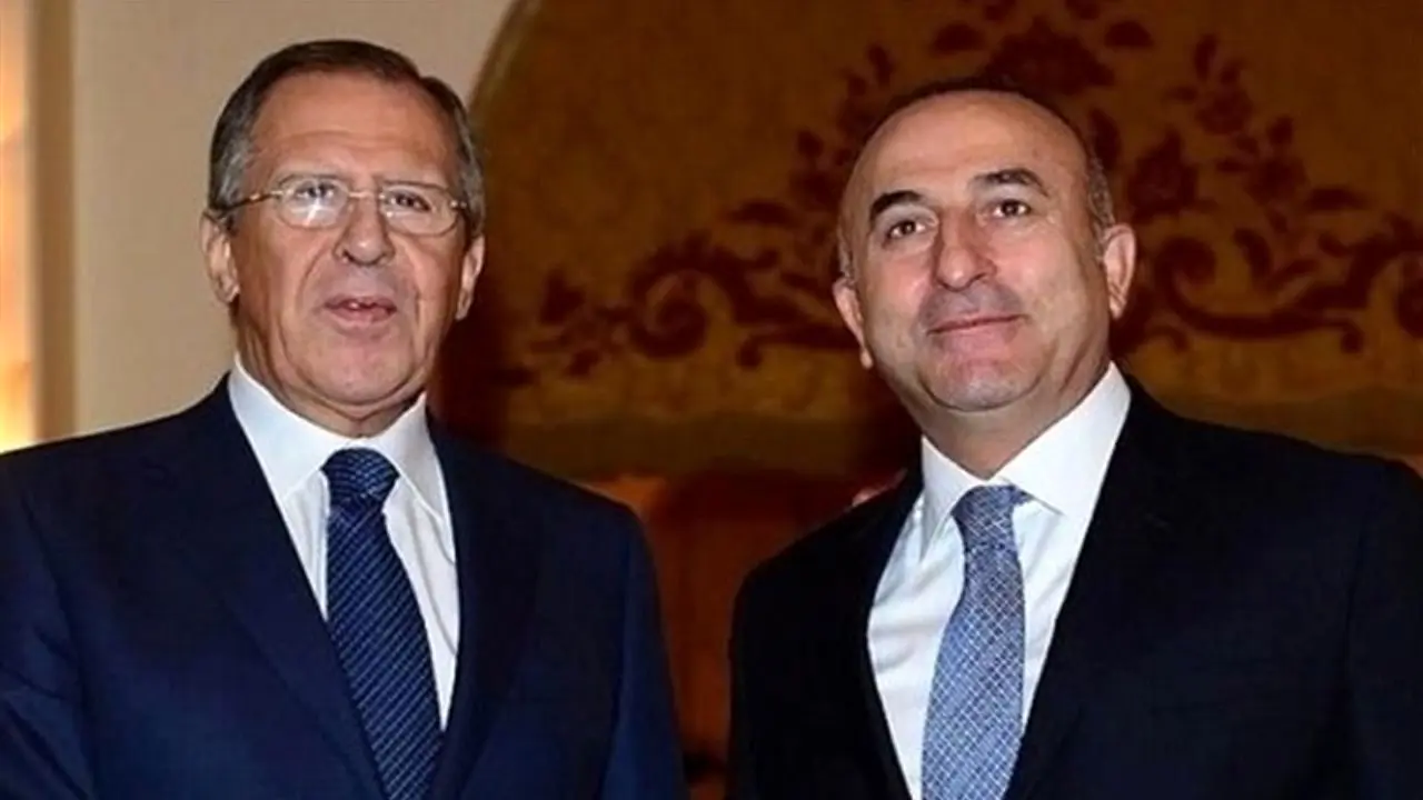 کنفرانس خبری مشترک وزرای خارجه ترکیه و روسیه