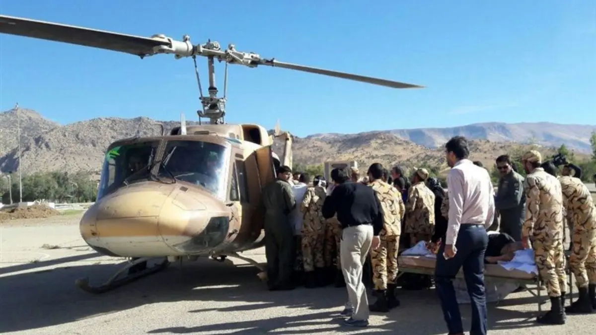 بالگردهای امدادی ارتش و سپاه به مناطق سیل‌زده ایلام اعزام شدند