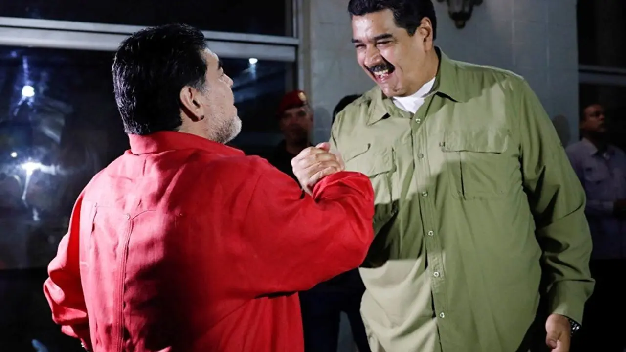 حمایت از رئیس جمهوری ونزوئلا مارادونا را به دردسر انداخت