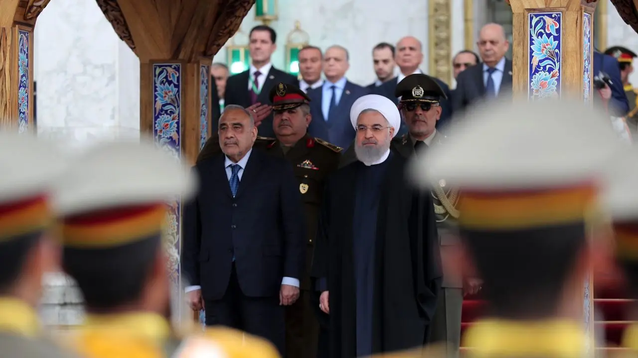 استقبال رسمی روحانی از نخست‌وزیر عراق + ویدئو