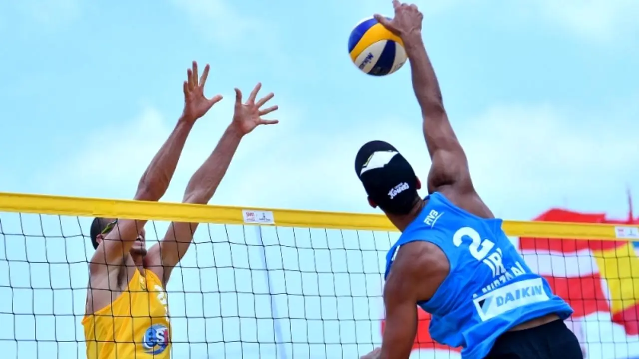 نایب قهرمانی تیم والیبال ساحلی ب در تور جهانی تایلند