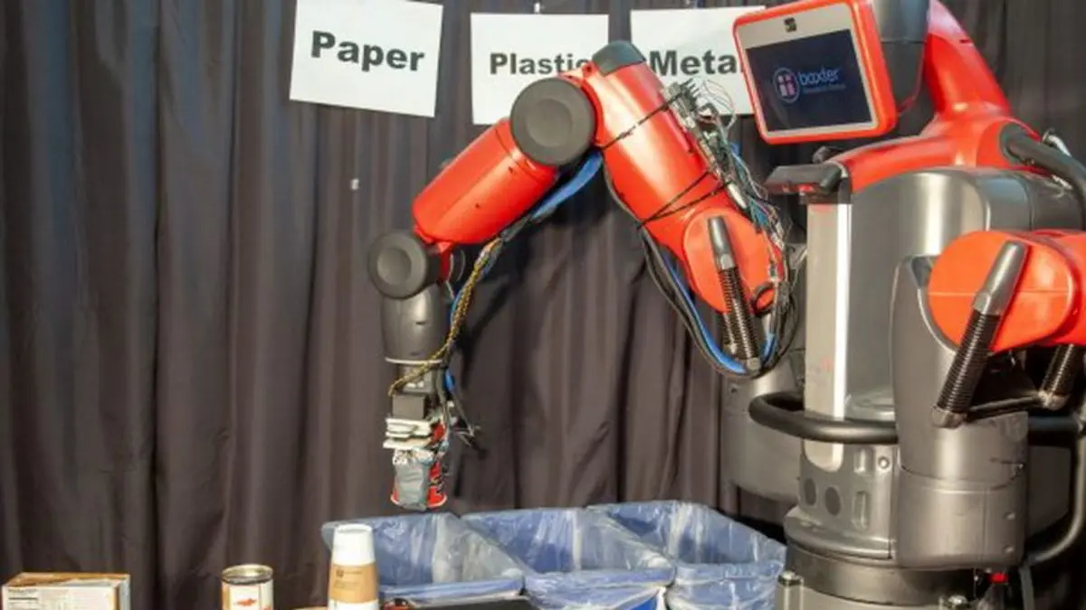 بازیافت زباله با رباتی که حس لامسه دارد