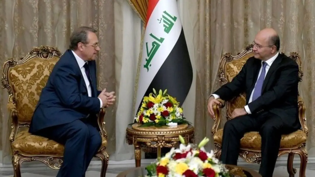 رئیس‌جمهور عراق با فرستاده پوتین در بغداد دیدار کرد