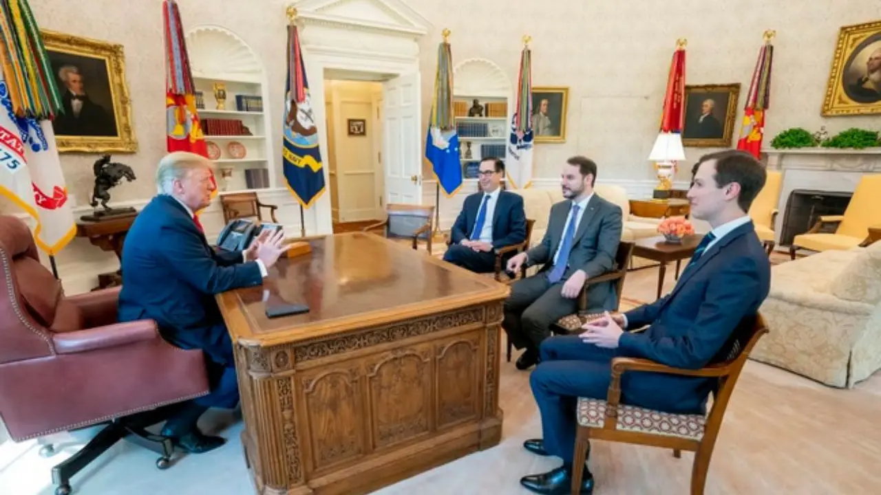 داماد اردوغان با ترامپ در کاخ سفید دیدار کرد
