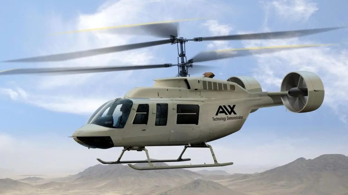 هلیکوپتر نظامی هوشمند با پره‌های تاشو تولید شد