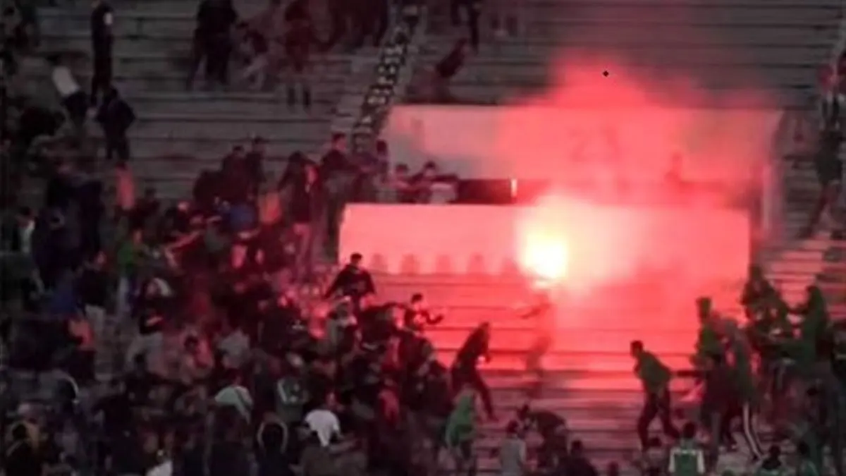 درگیری شدید پلیس مراکش با هواداران فوتبال