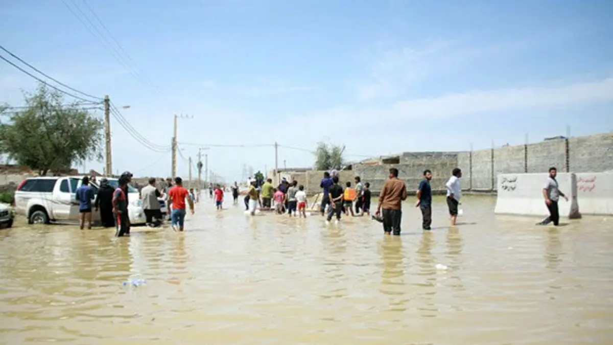تخلیه روستای «داشک» شهرستان هیرمند به دلیل سیلاب