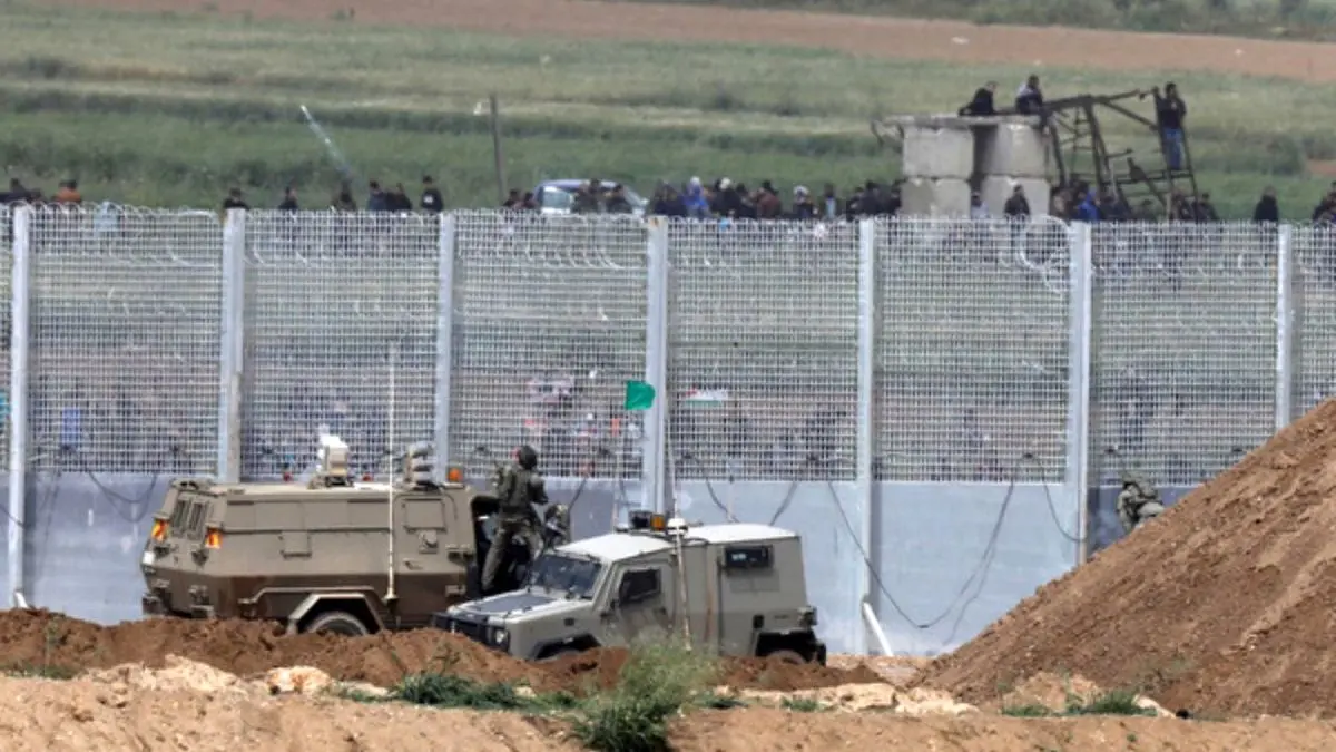 آژیر خطر در مناطق مرزی سرزمین‌­های اشغالی با نوار غزه
