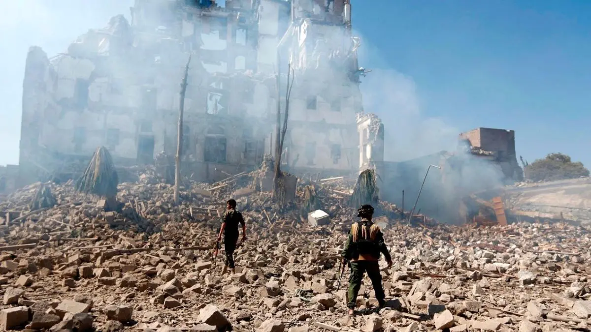 حملات جنگنده‌های ائتلاف سعودی به مناطق مختلف «حجه» یمن