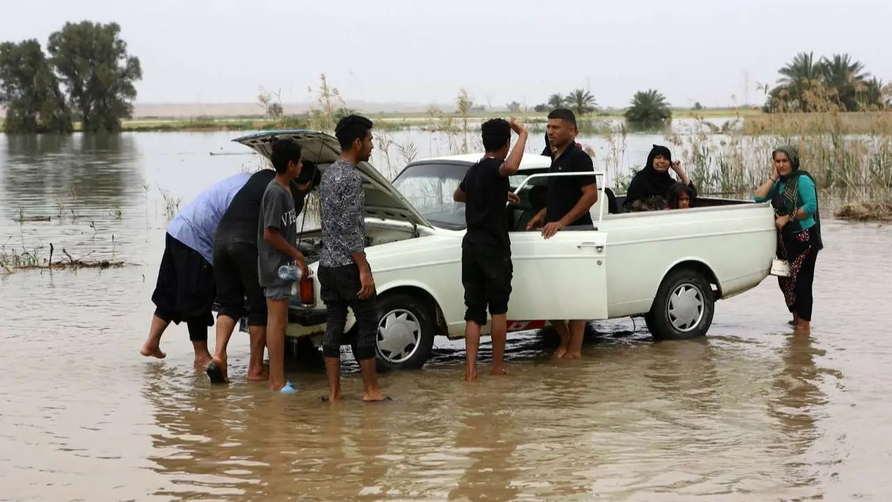 پنج روستای حمیدیه همچنان زیر آب