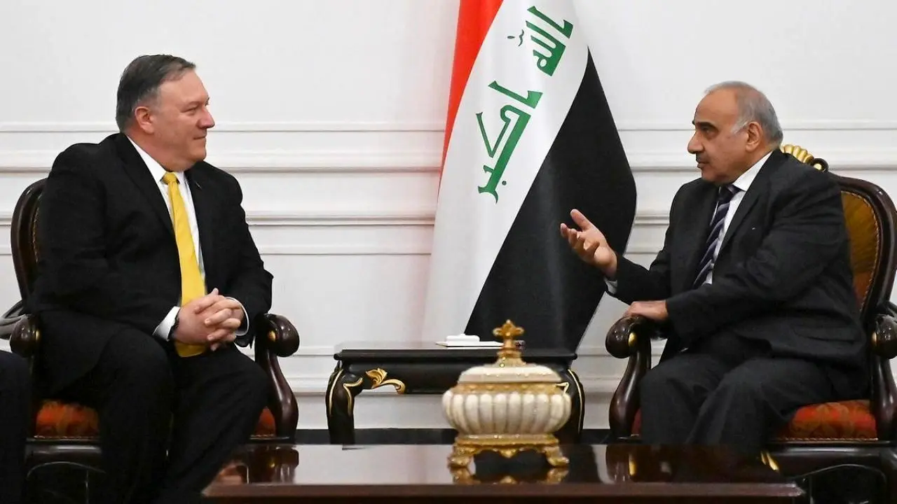 دفتر نخست‌وزیری عراق درباره جزئیات نشست عبدالمهدی و پامپئو بیانیه صادر کرد