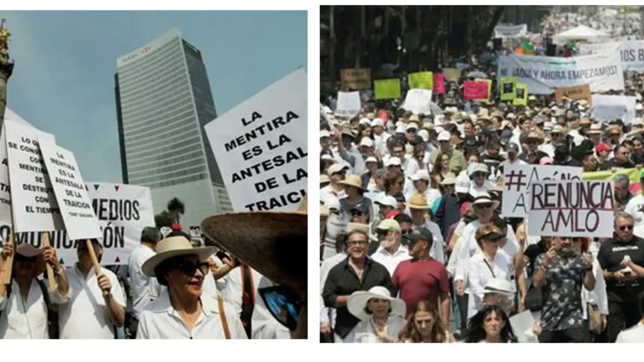هزاران نفر در مکزیک علیه دولت تظاهرات کردند