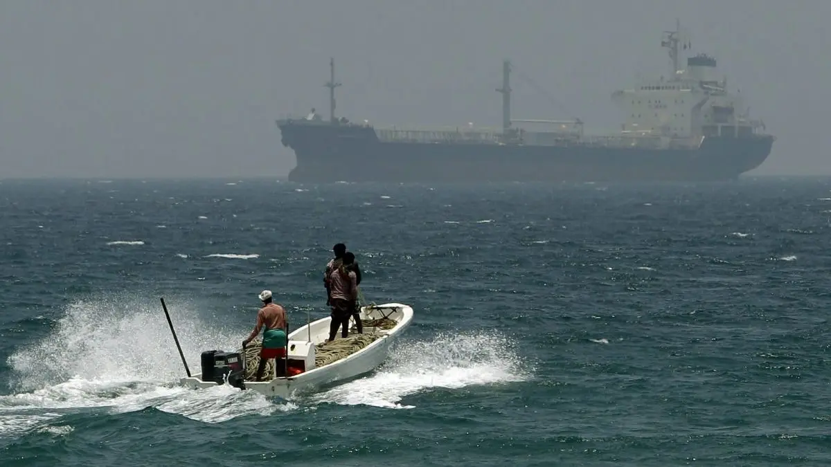 اولین فیلم از کشتی آسیب‌دیده در حادثه فجیره امارات + ویدئو