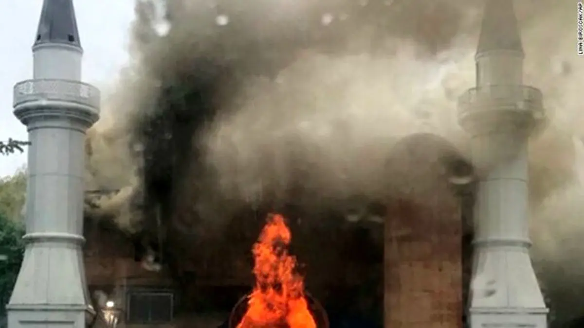 آتش‌سوزی تعمدی مسجدی در کنتیکات آمریکا
