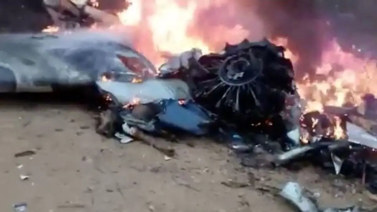 سقوط یک هواپیمای کوچک در دوبی