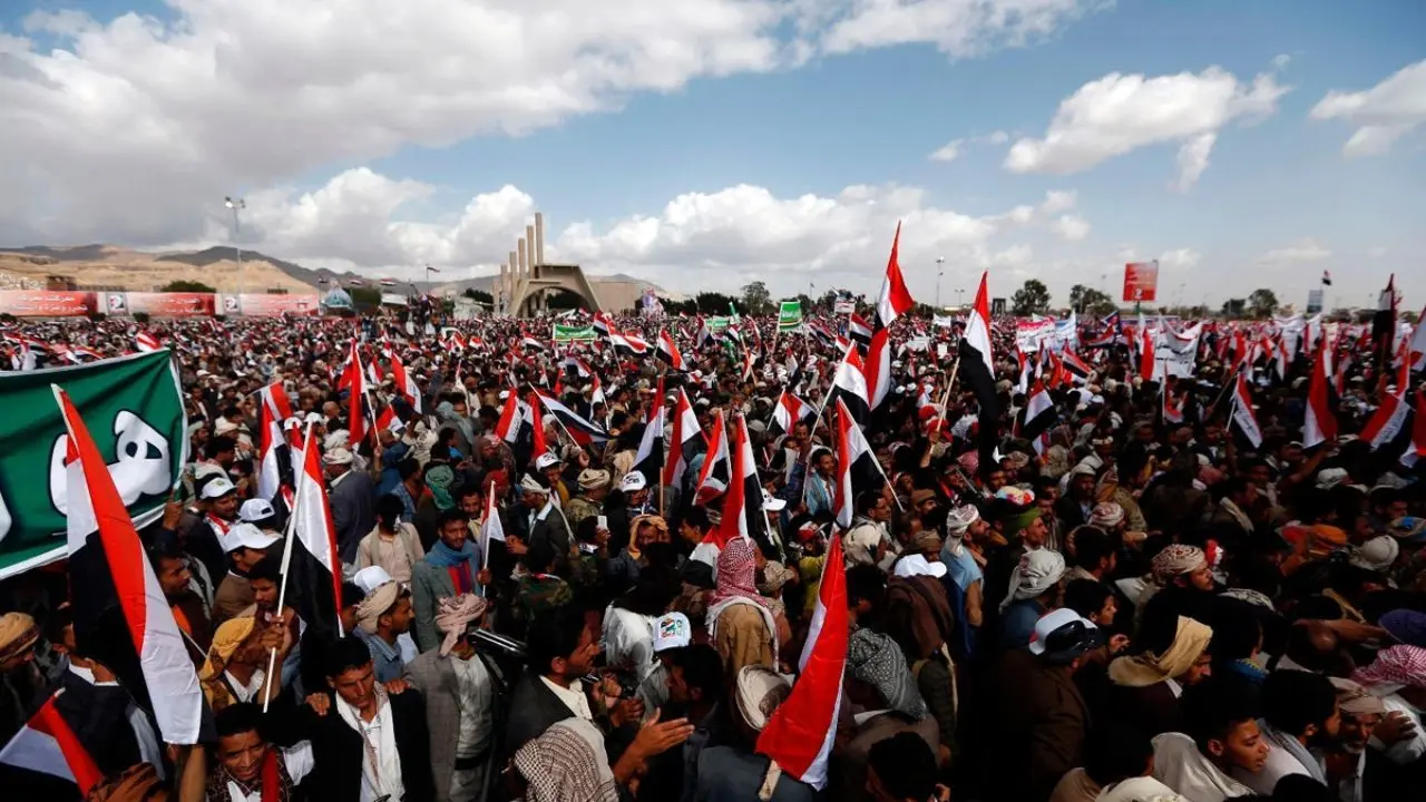 برگزاری تظاهرات ضدسعودی در یمن در محکومیت جنایت اخیر در صنعاء