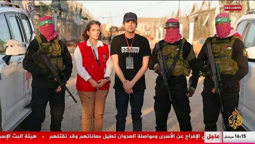 قسام اسیر آمریکایی-اسرائیلی را آزاد کرد 