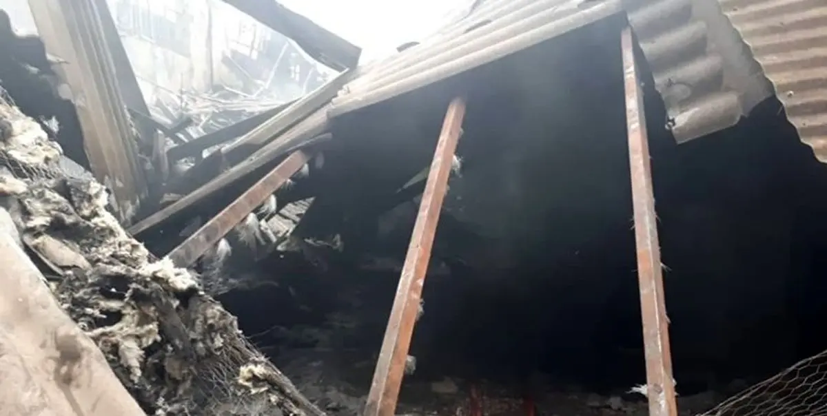 آتش‌سوزی کارخانه تولید پارچه در کمربندی اندیشه - تهران مهار شد