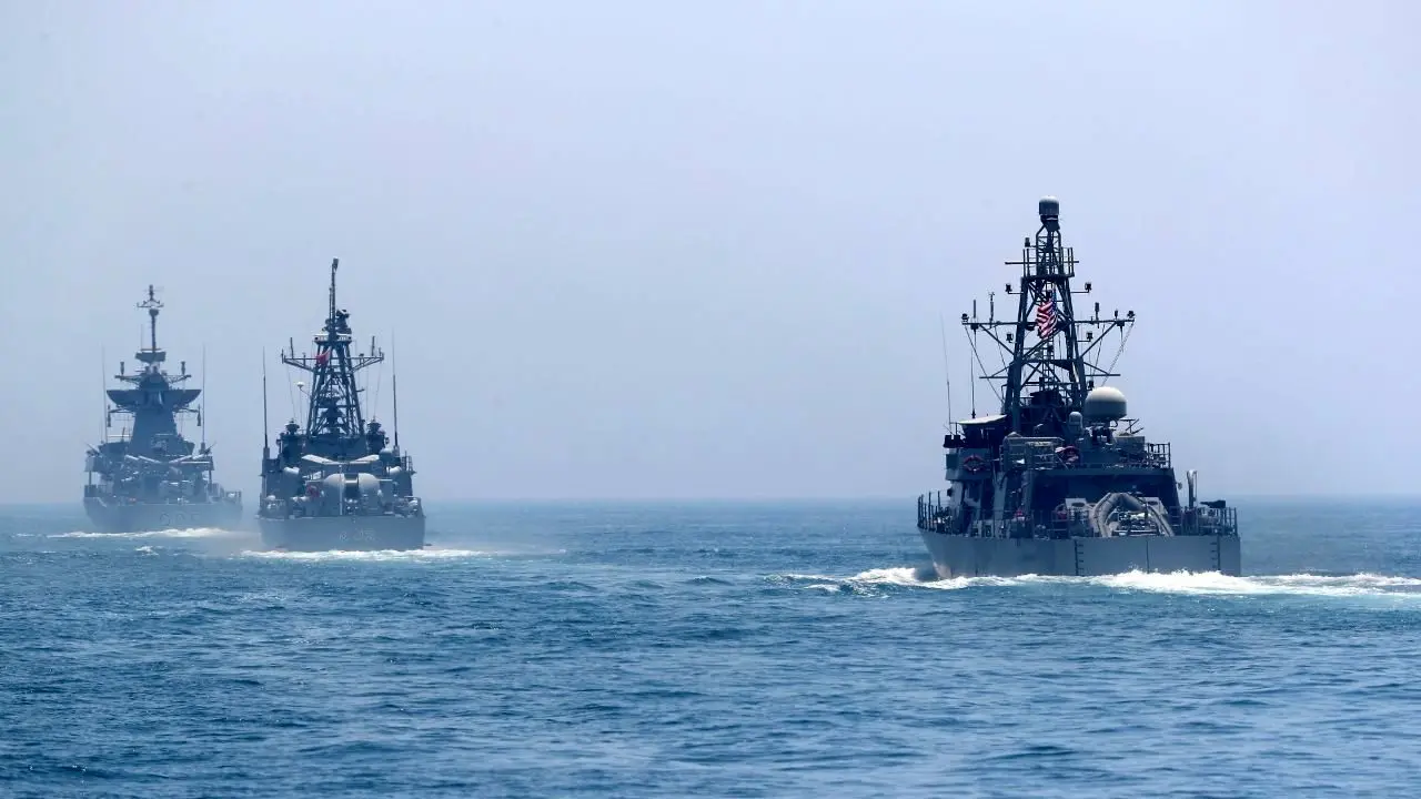 مانور دریایی قطر در آب‌های خلیج‌فارس