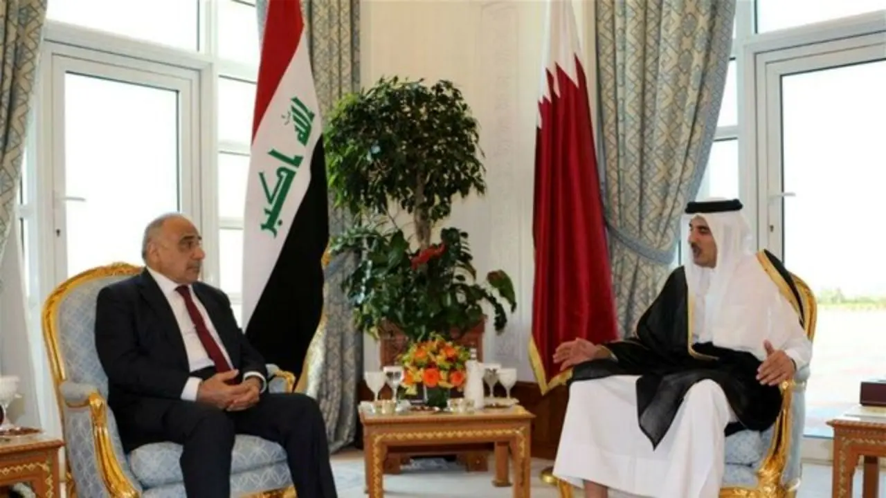 عبدالمهدی در دوحه بر برقراری بهترین روابط میان عراق و کشورهای منطقه تاکید کرد