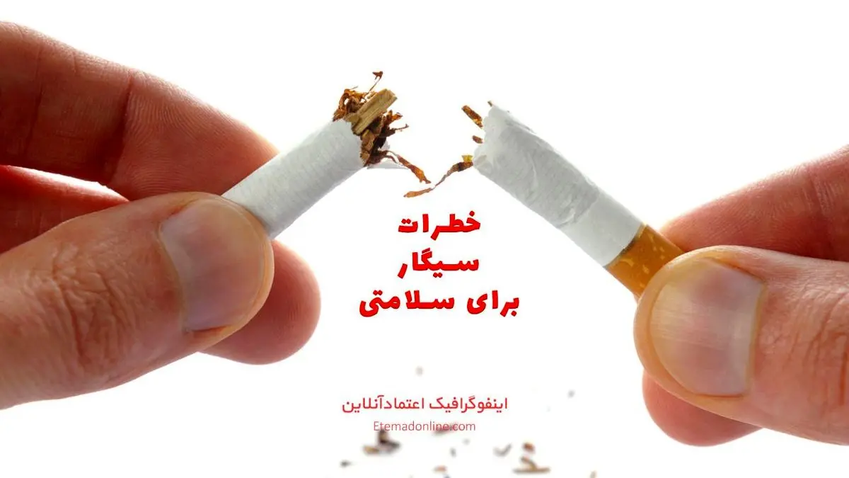 اینفوگرافیک| خطرات سیگار برای سلامتی چیست؟