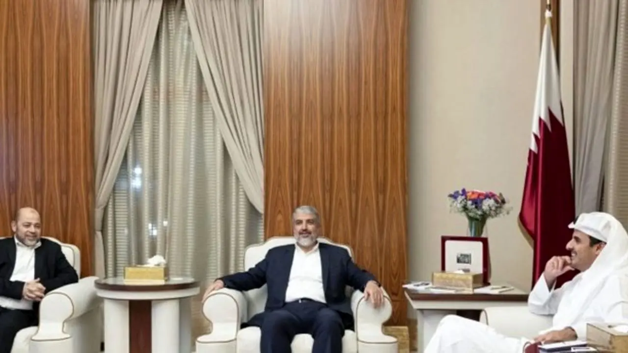 امیر قطر با هیاتی از جنبش حماس دیدار کرد