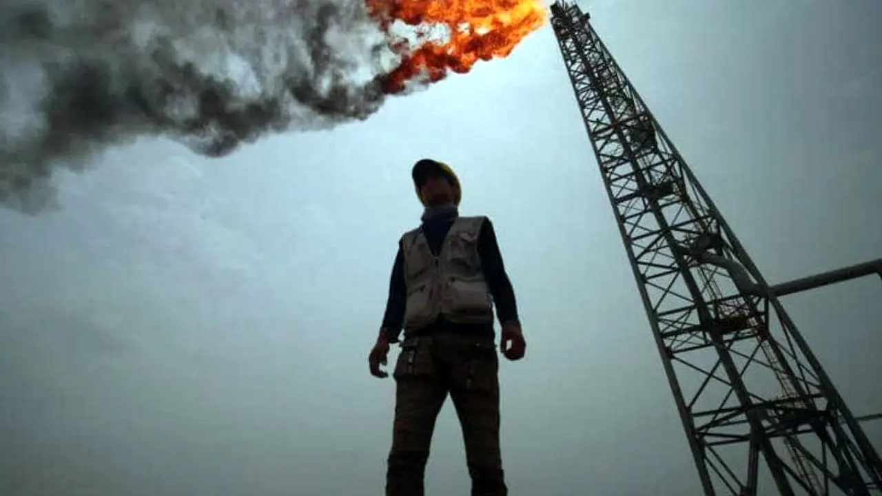 آتش‌سوزی در میدان نفتی عراق