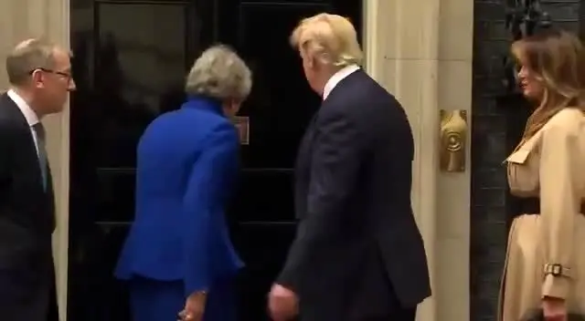 دیدار «ترامپ» با «ترزا می» در دفتر نخست وزیری انگلیس