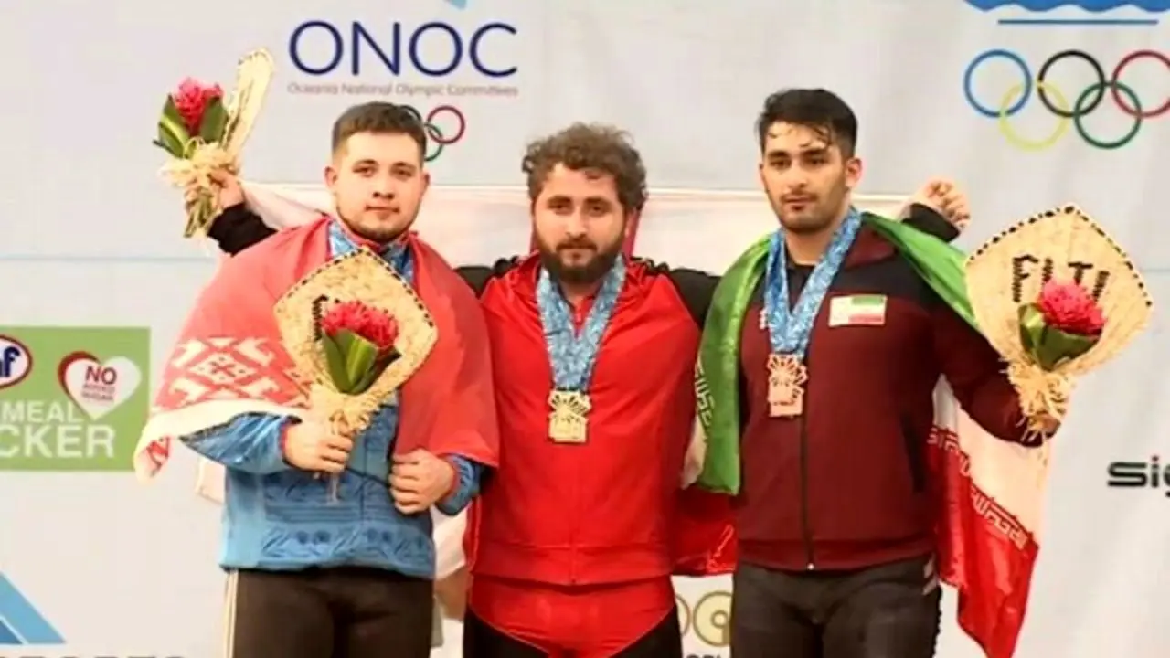 سه برنز برای ایران در پایان رقابت 102 کیلوگرم وزنه‌برداری جوانان جهان