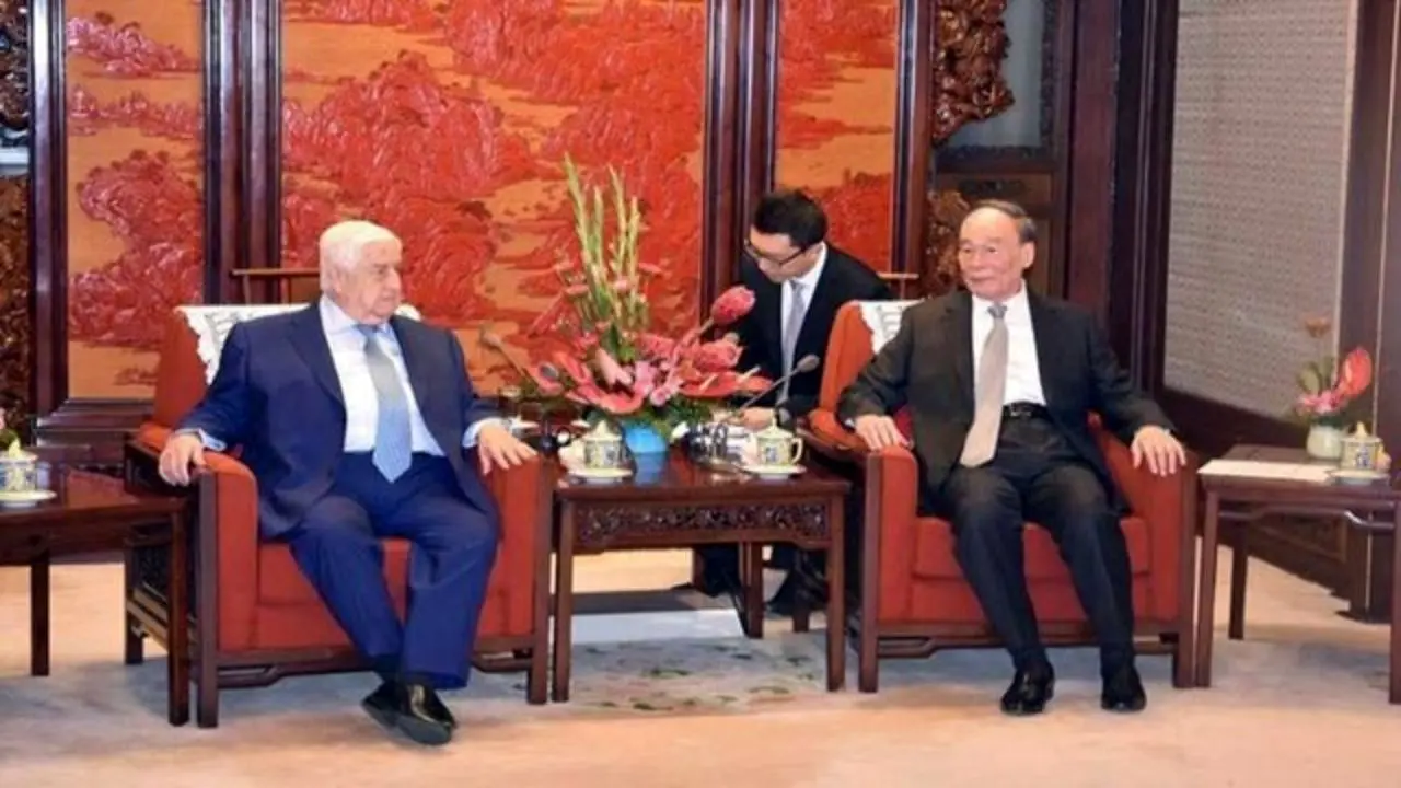 ولید معلم با معاون رئیس‌جمهوری چین دیدار کرد