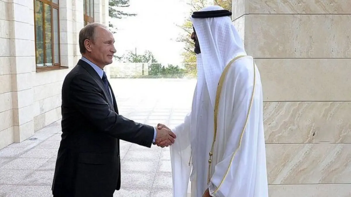 رایزتی پوتین و ولیعهد امارات درباره امنیت خلیج‌فارس