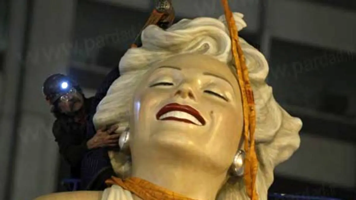 مجسمه مرلین مونرو از بلوار هالیوود به سرقت رفت!