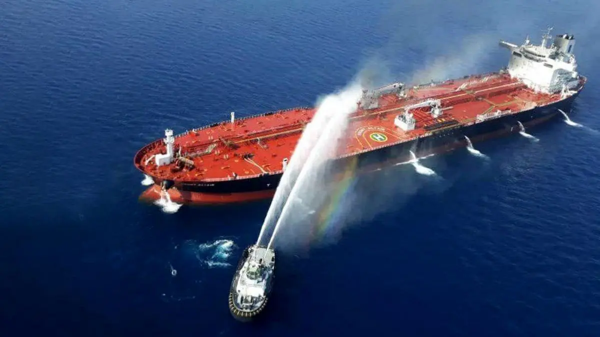 حمله به نفتکش ژاپنی با مین دریایی انجام شده است
