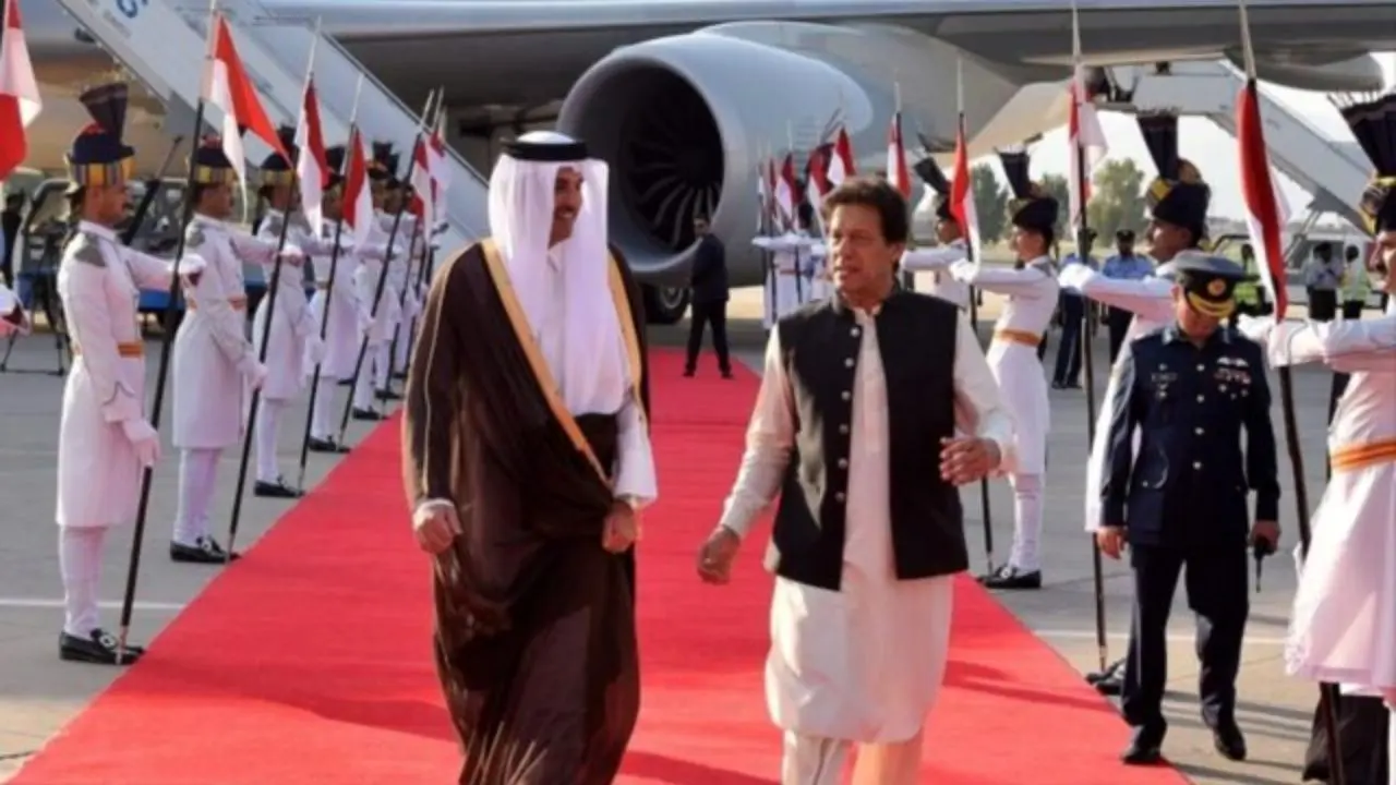 امیر قطر به پاکستان سفر کرد