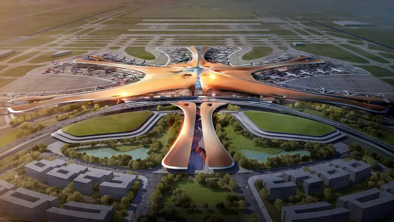 چین بزرگترین فرودگاه جهان را ساخت + تصاویر