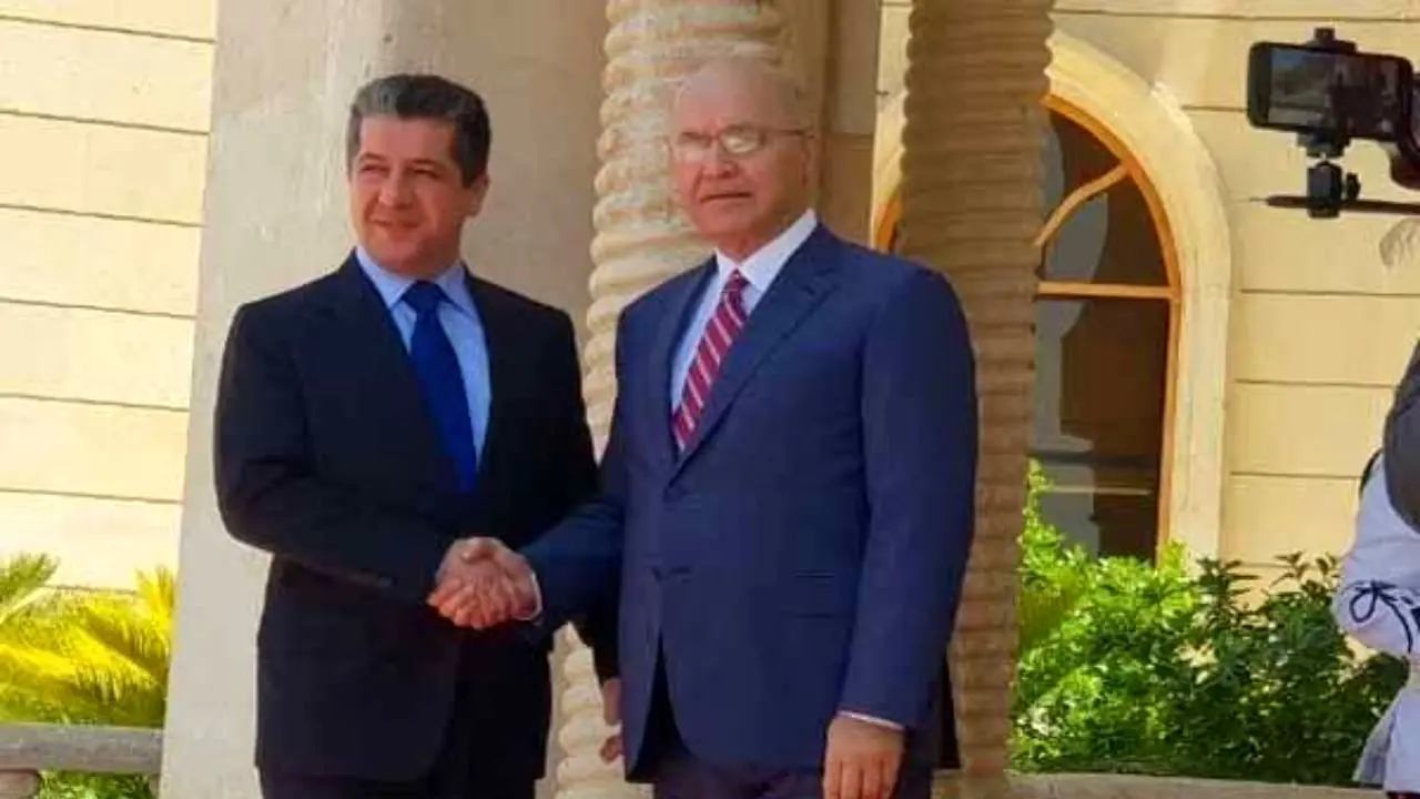 نخست‌وزیر اقلیم کردستان عراق با برهم صالح دیدار کرد