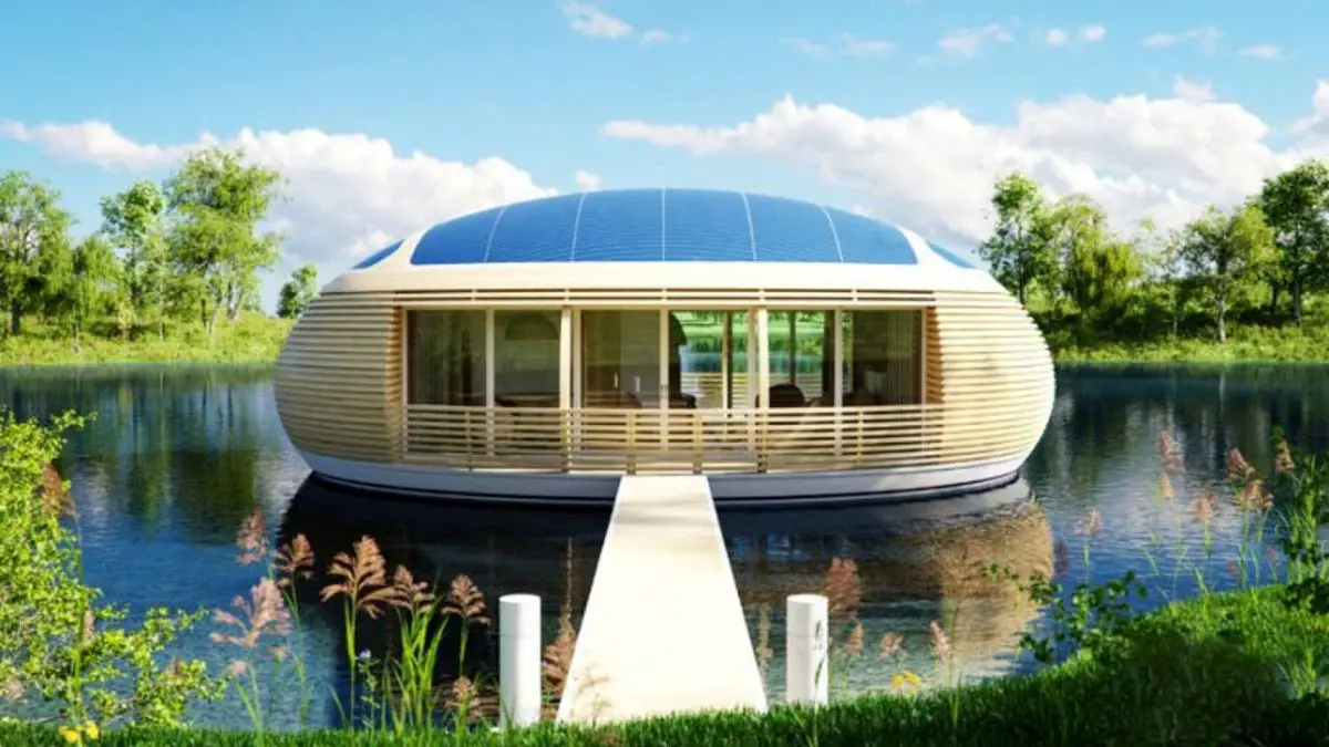 ساخت خانه روی آب با الهام از اردک + ویدئو