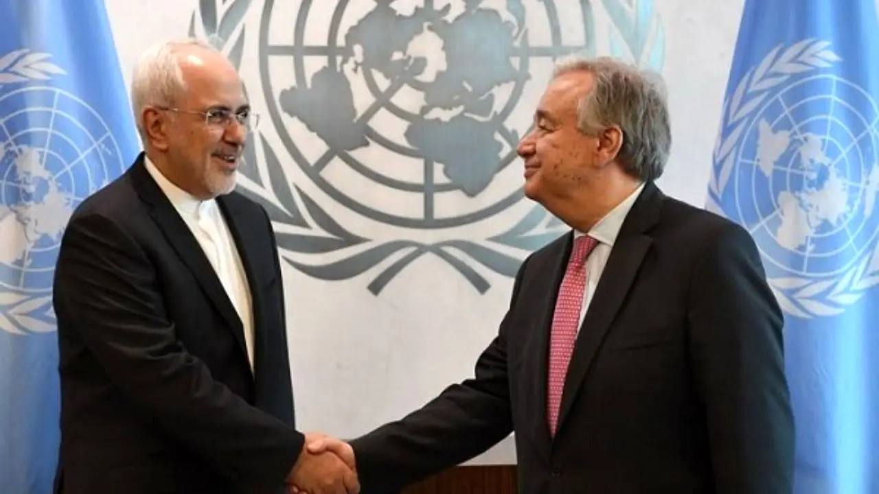 ظریف با دبیرکل سازمان ملل دیدار کرد