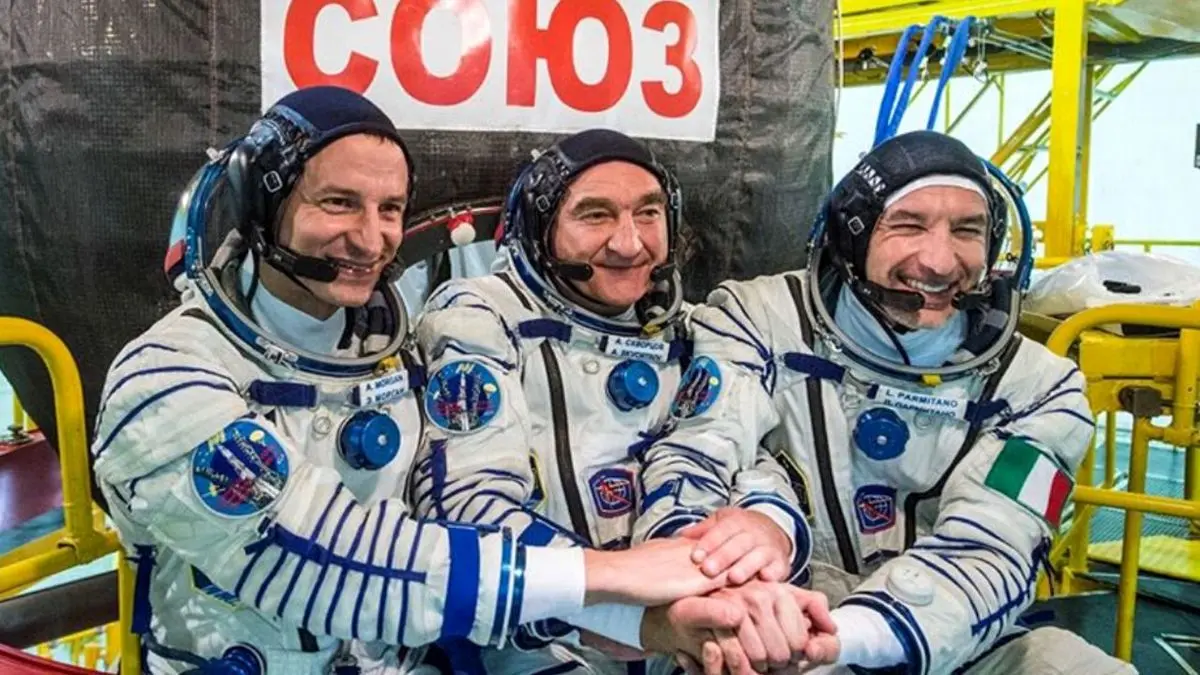 لحظه ورود سه فضانورد به ایستگاه بین‌المللی فضایی + ویدئو و تصاویر