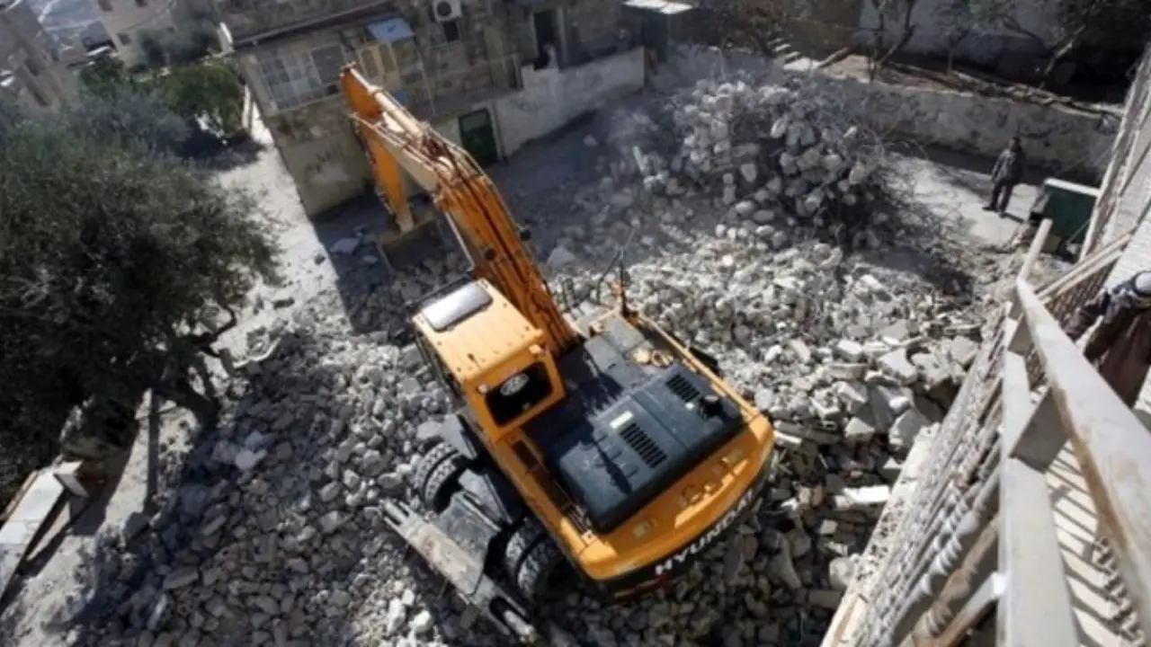 بزرگترین عملیات تخریب منازل فلسطینی‌ها در حومه بیت‌المقدس آغاز شد + ویدئو