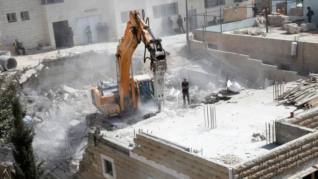شادی صهیونیست‌ها از تخریب منازل فلسطینیان + ویدئو