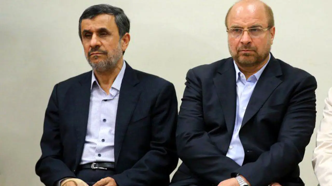 قالیباف به‌دلیل بیماری و عیادت به منزل احمدی‌نژاد نرفت