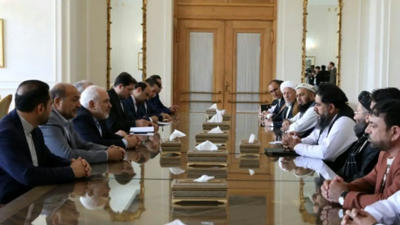 ظریف با رئیس مجلس سنای افغانستان دیدار کرد